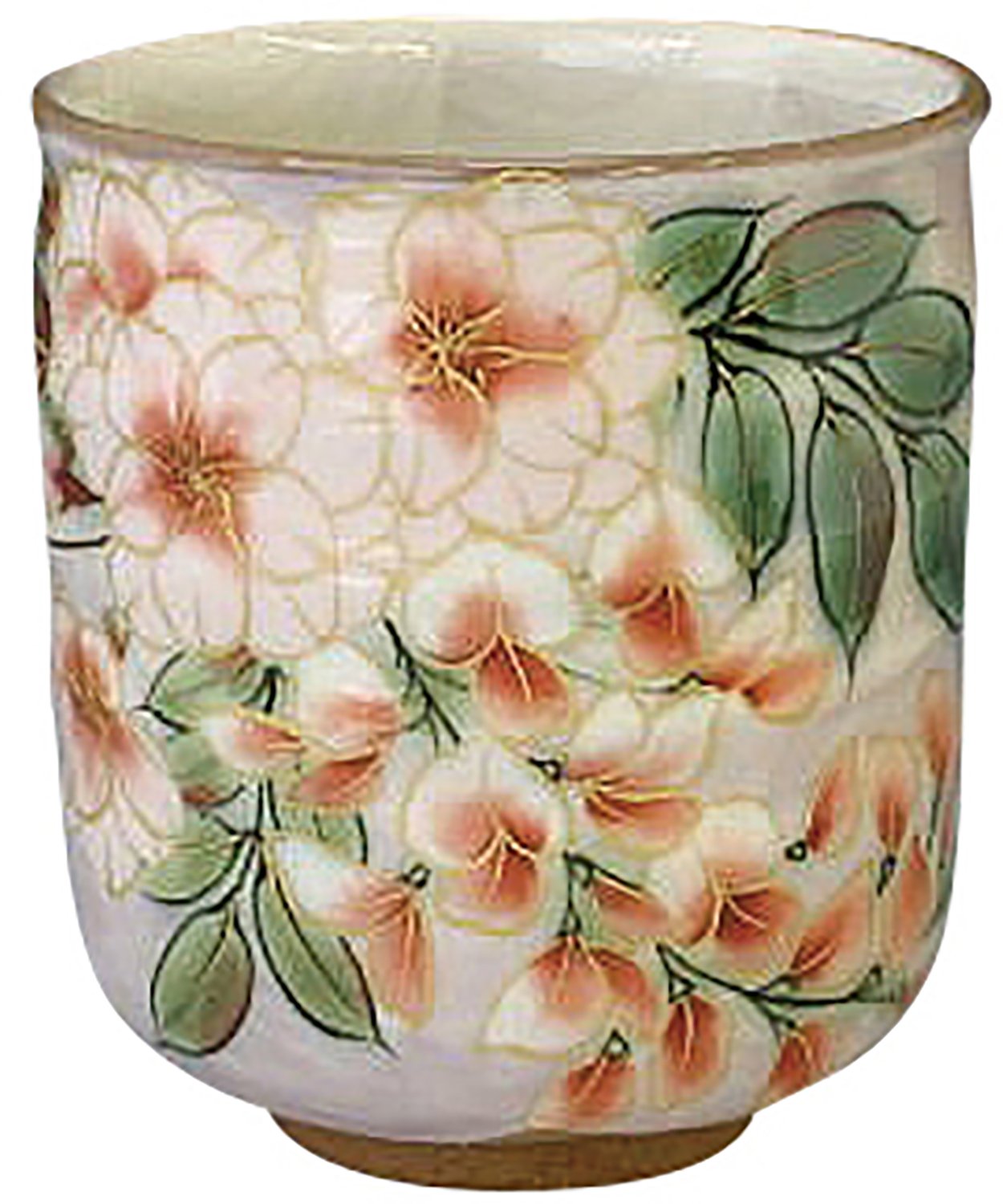 Amazon｜京焼 清水焼 陶あん窯 湯呑 花集い 藤桜 ANU-05｜湯呑み