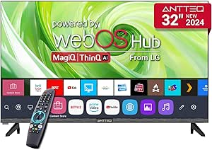 Antteq 32 Inch TV Smart WebOS TV MagiQ 32" with ThinQ AI, Voice Magic Remote