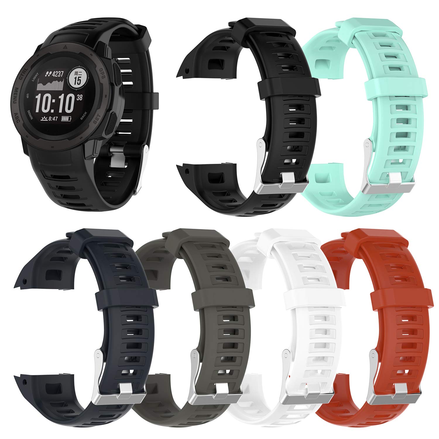 Bracelet Garmin Instinct en silicone souple à libération rapide - 7