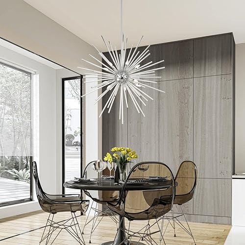 Miniatura 5 de Livex Lighting Utopia - Lámpara colgante de 12 luces de cromo pulido