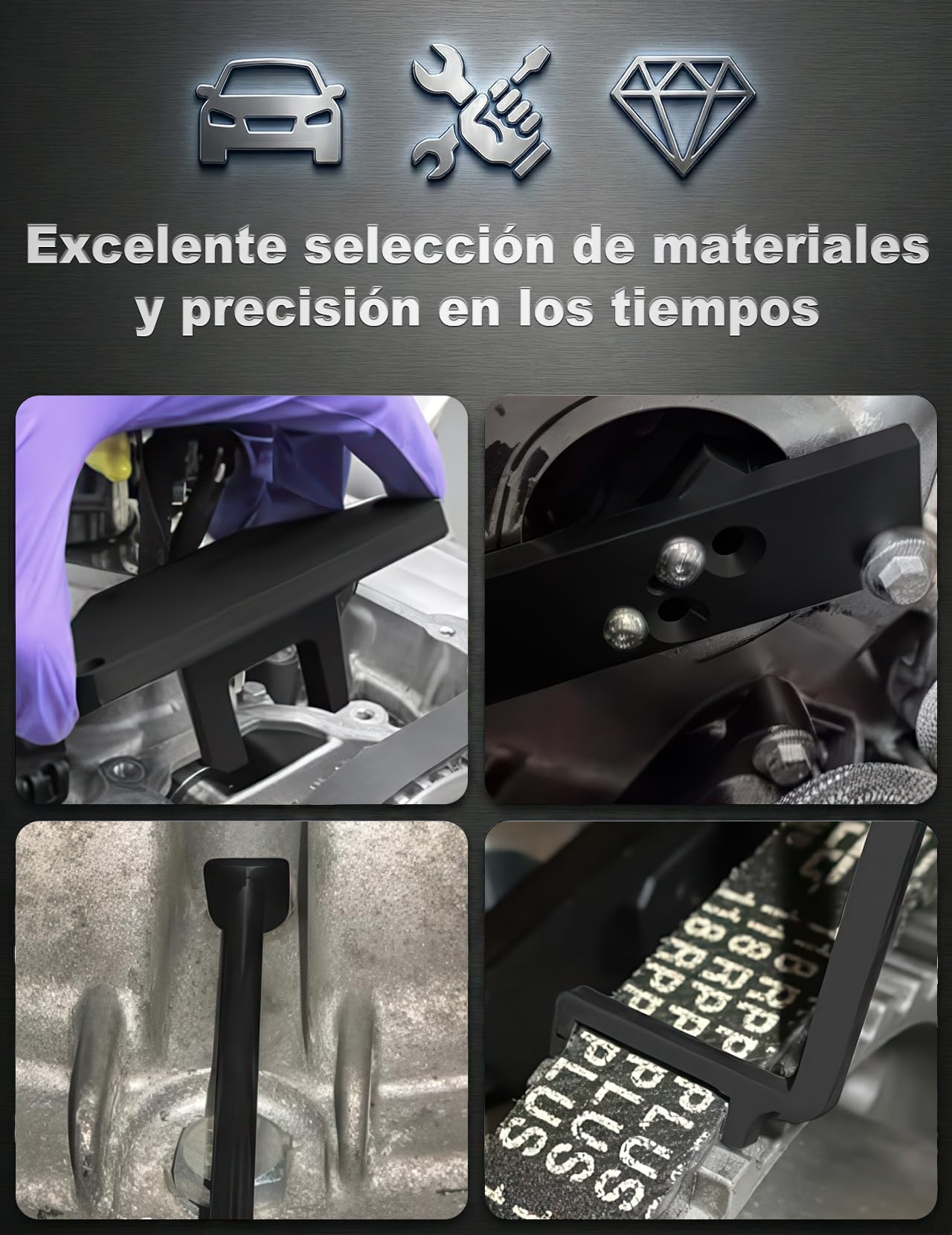 Herramienta de sincronización de Motor, Kit Completo de 7 Piezas de Acero al Carbono para Citroen Peugeot Opel 1.2L PureTech VVT GDI con Herramientas 109-2C 109-2D G-0109-6