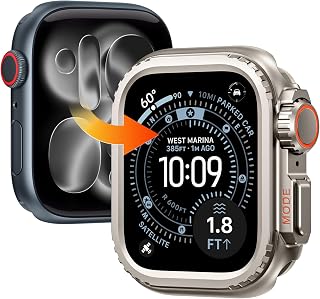 Kamita Metal Case Compatible with Apple Watch Series 11 / Series 10 46mm, Sturdy Bumper Back Cover, Shockproof All Around Sturdy Protective Case for iWatch11/iWatch10 46 [without