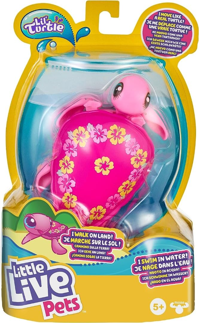 Little Live Pets 26331 Lil' Turtle Laila (Single Pack), Multicoloured