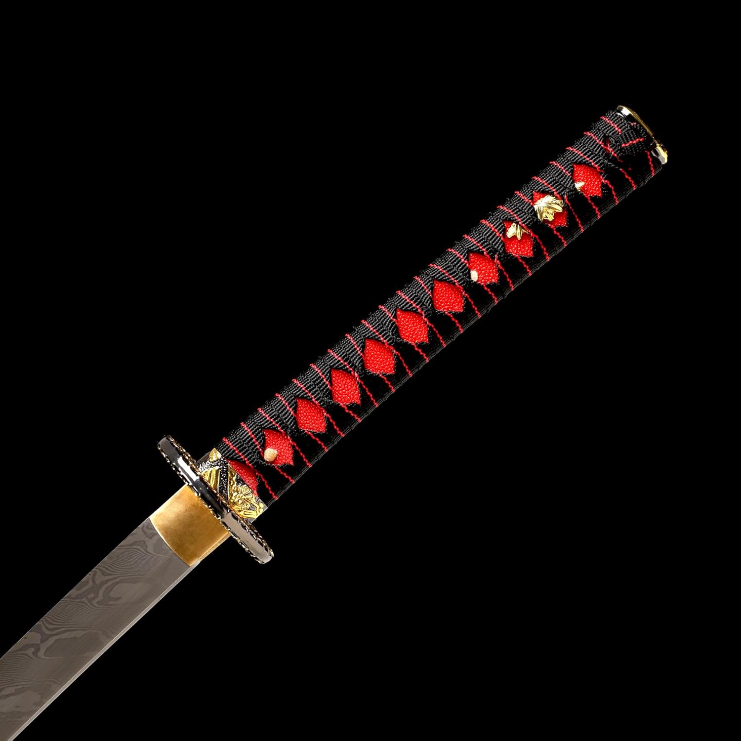 Katana Sword Real Rayskin Hardwood Saya Handmade Japanese Samurai Sword Can Chop Bamboo
