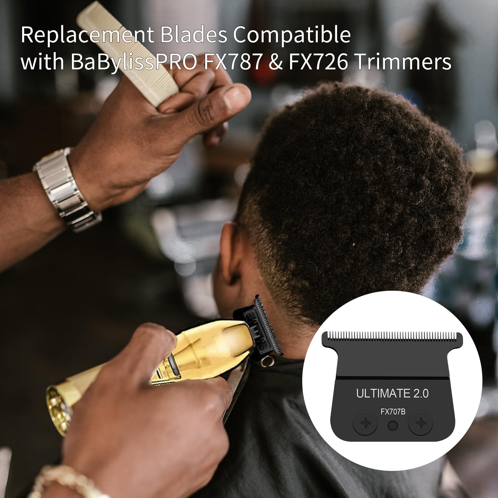 Amazon.co.jp: DLCトリマー交換用ブレード BaByliss PRO Barberology Trimmer Blade DLC 2.0 トリマーブレード  BaByliss FX787 & FX726 トリマー用 ブラック (DLC ブラック/2個) : ビューティー BaByliss PRO Barberology FX787 &amp; FX726 トリマーと互換性のある交換用ブレード