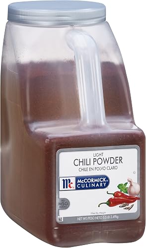 McCormick Culinary Light Chili Powder, 5.5 lb - One 5.5 Pound Container of Bulk 