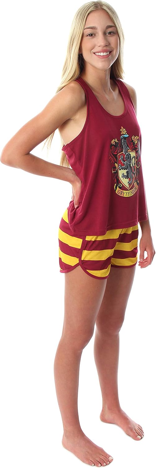 Harry Potter Women's Hogwarts House Crest Racerback Tank and Shorts Pajama Lounge Set - Image 2