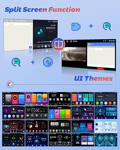 Miniatura 7 de Hikity 2+64G para Honda CRV 2002-2006 Android Car Stereo, radio con pantalla táctil de 9 pulgadas con Carplay inalámbrico, Android Auto, WiFi,