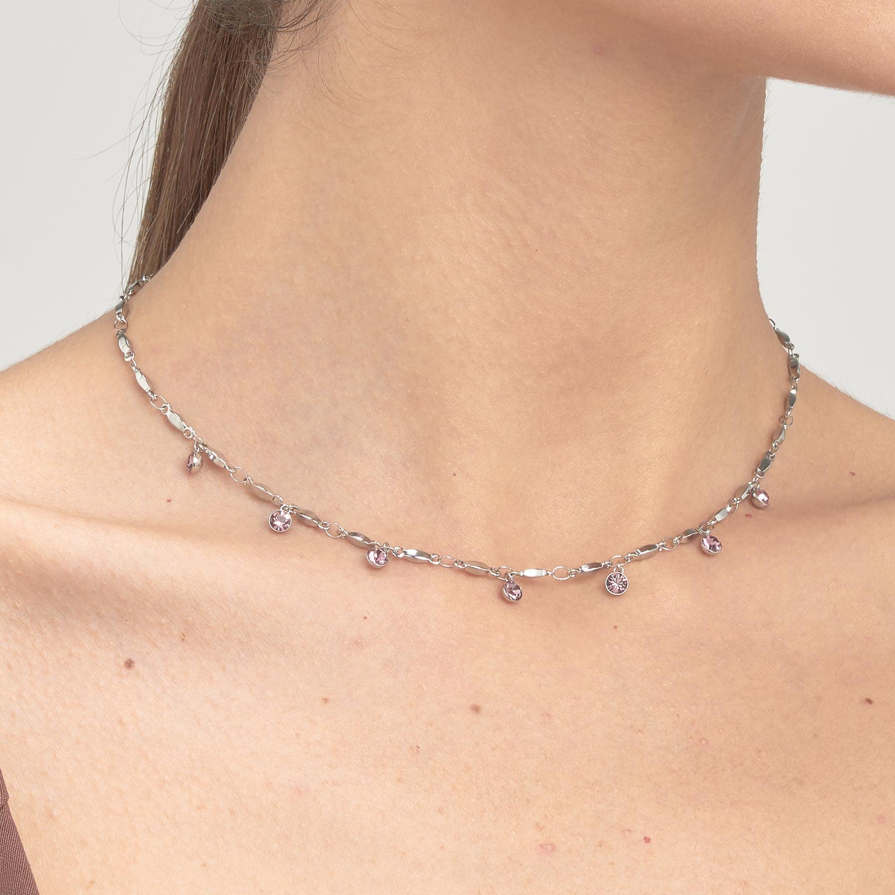 Brosway Collana Donna, Collana in Acciaio e Cristalli | Collezione Symphonia - BYM140