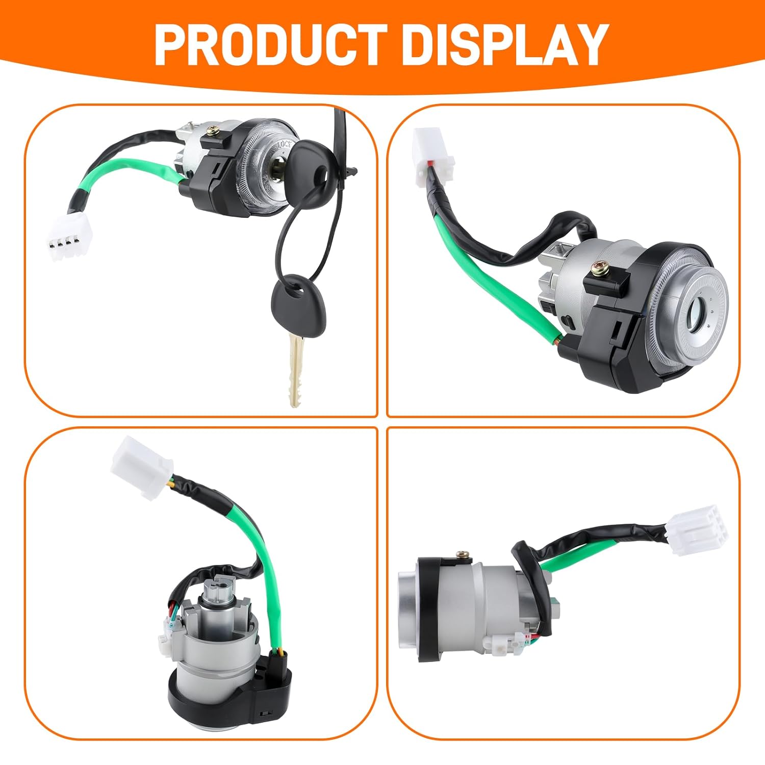 819053K060 Ignition Switch Lock Cylinder with Keys Compatible with Hyundai Sonata 2.4L L4 3.3L V6 2005-2007 Replaces 819203KA10