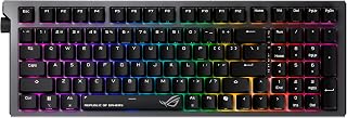 ASUS ROG Strix Morph 96 Wireless Mechanical Gaming Keyboard – 96% Full-Size, Tri-Mode, Hot Swappable NX Snow V2 Linear Switch, South Facing PCB, ABS Keycap, PC/Mac Support, Web-Based Config - Black