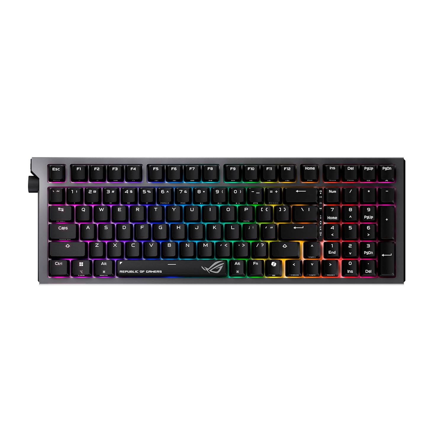 ASUS ROG Strix Morph 96 Ultimate Wireless Mechanical Gaming Keyboard &ndash; 96% Tri-Mode, Hot Swappable, Black