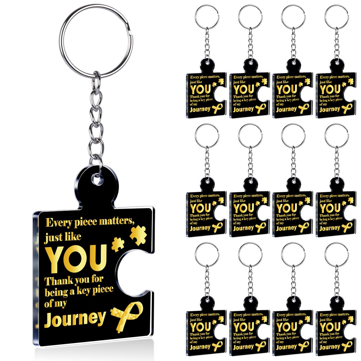 Team Appreciation Gifts Bulk Thank You Keychains for Coworkers