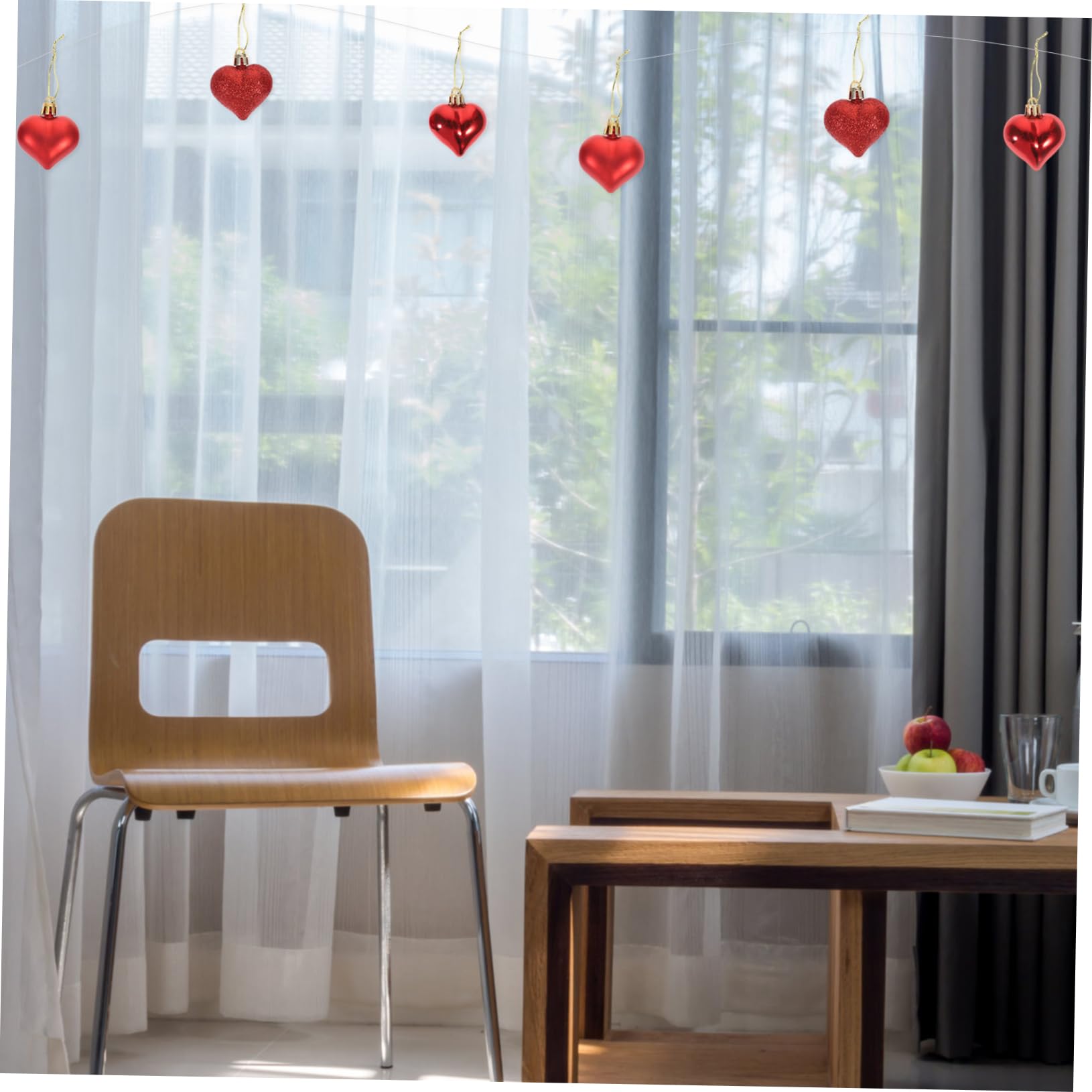 Rayher - 24 pezzi - cuori decorativi in plastica con bordo perlato 1,2cm
