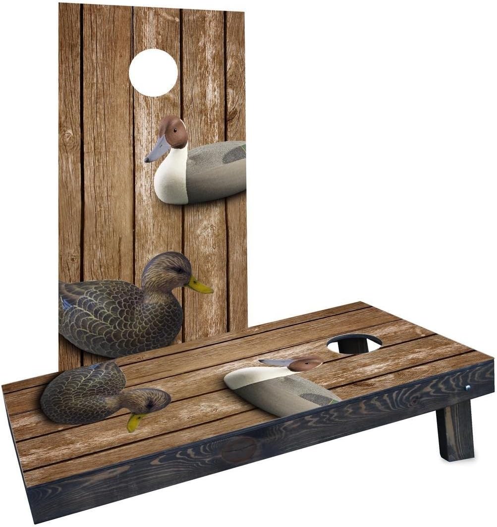 Custom Cornhole Boards CCB1722CRH Wood Slat Duck Decoy Cornhole Boards Sports