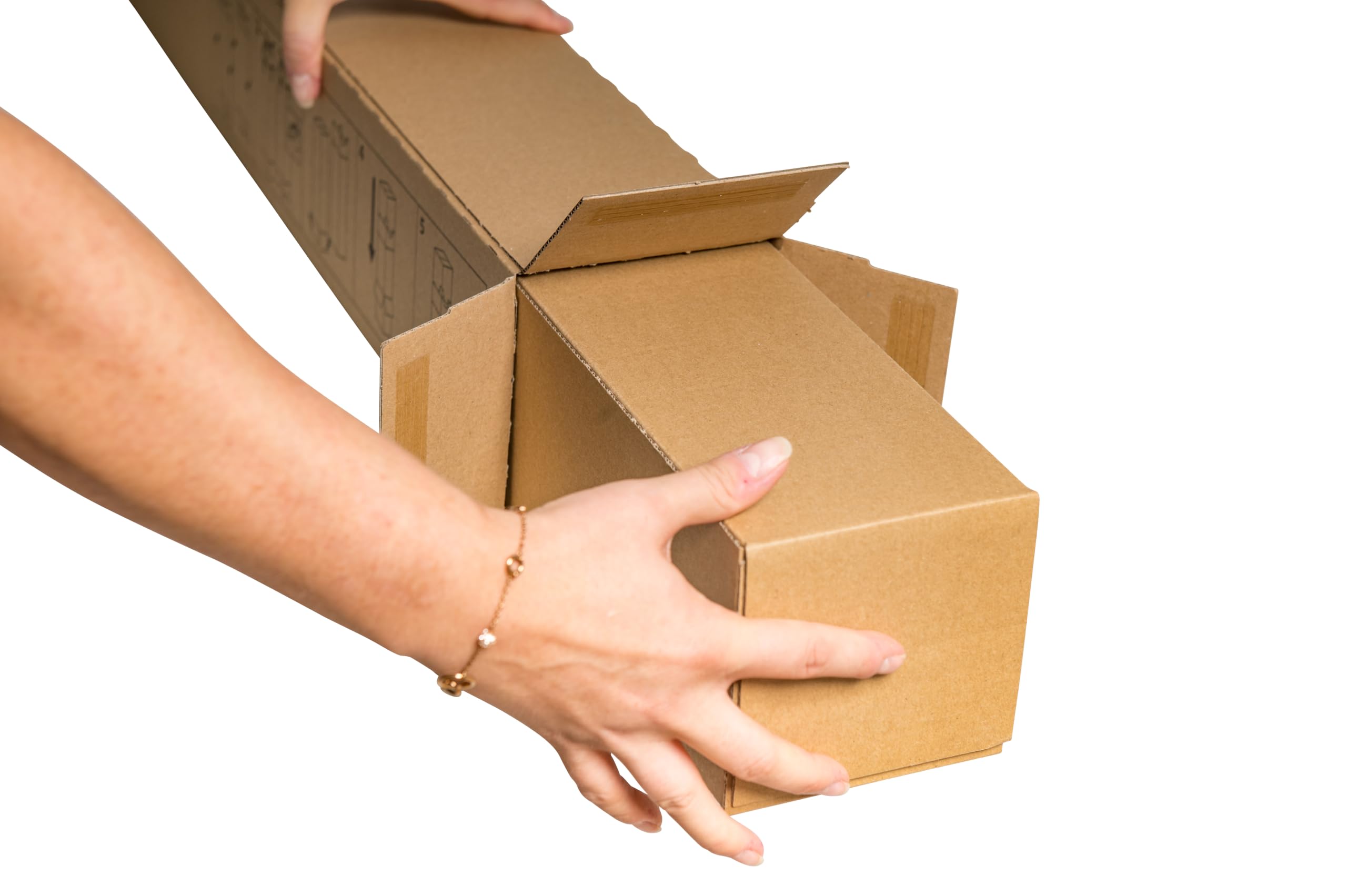 PROREGAL Mega Deal 20x Teleskophülle zur Verlängerung von Plan-Box | LxBxH 860x111x111 mm | braun | Versandhülse Versandkarton Versandrolle