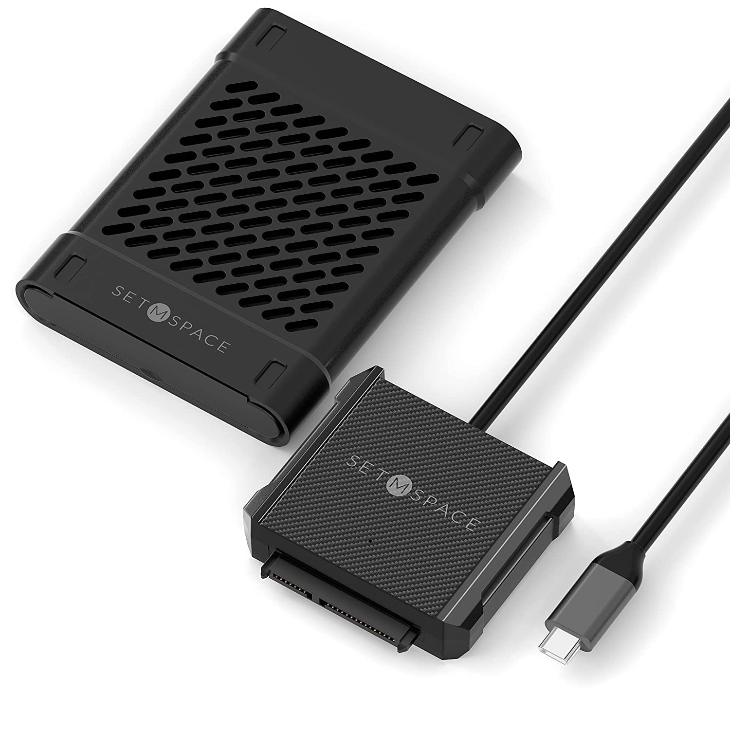 SETMSPACE SATA to USB C Cable, USB 3.0 to 2.5”SATA III Hard Drive Adapter kit for External Converter for SSD/HDD Data Transfer,39.4inch