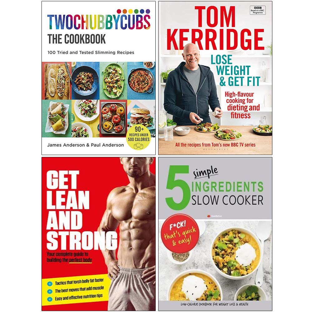 Twochubbycubs The Cookbook [Hardcover], Lose Weight & Get Fit [Hardcover], Get Lean And Strong, 5 Simple Ingredients Slow Cooker 4 Books Collection Set