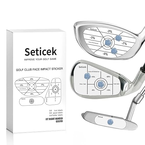 Seticek Golf Impact Tape Labels ｜Self-Teaching Sweet Spot and Consistency