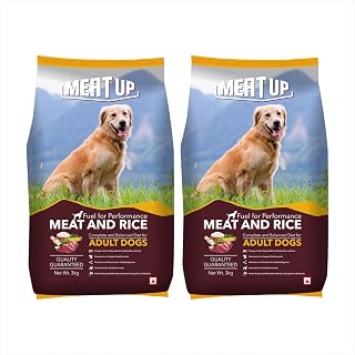 Meat Up Meat and Rice Adult Dry Dog Food, Total 6 kg Price In India