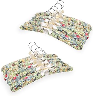 NEOVIVA Padded Hangers for Women Clothing, Green Padded Clothes Hangers ...