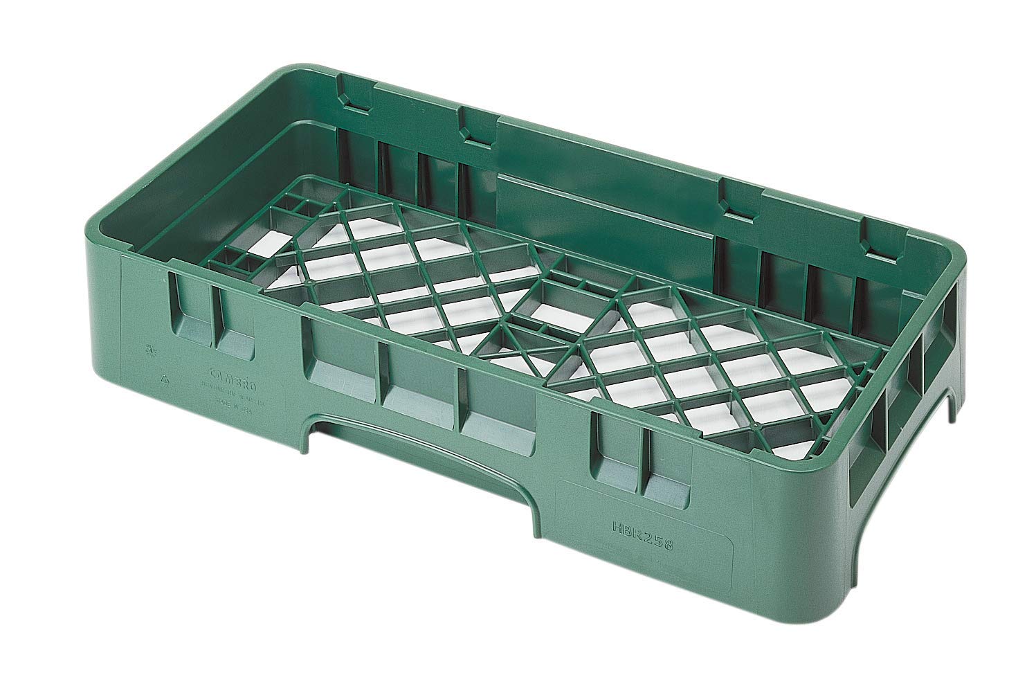 Cambro HBR258119 Camrack Base Half 2 5/8" Sherwood Green Case of 6