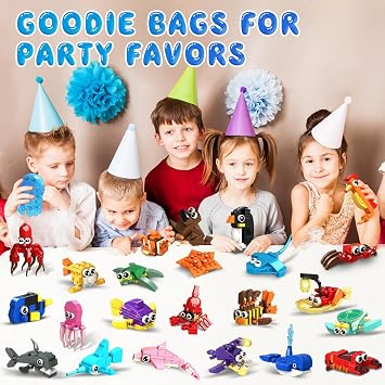 24 Pack Party Favors for Kids Ocean Building Set for Boys Girls Age 6-12