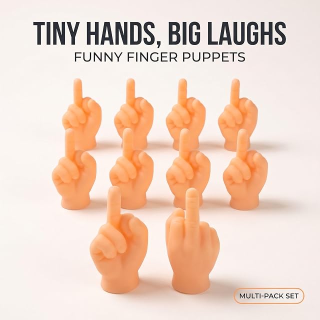 Foto 2 de 8 de 11Pcs Tiny Hands Mittelfinger Puppets Mini Finger Puppets Hands Major Pequeñas Muñecas de Dedo Mini Hands…