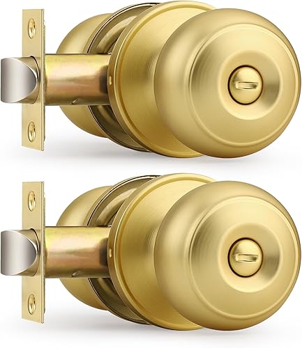 Vista 91 de Probrico - Pomos de puerta color negro mate, paquete de 15 pomos interiores con función de bloqueo de privacidad para dormitorio y baño, pestillo