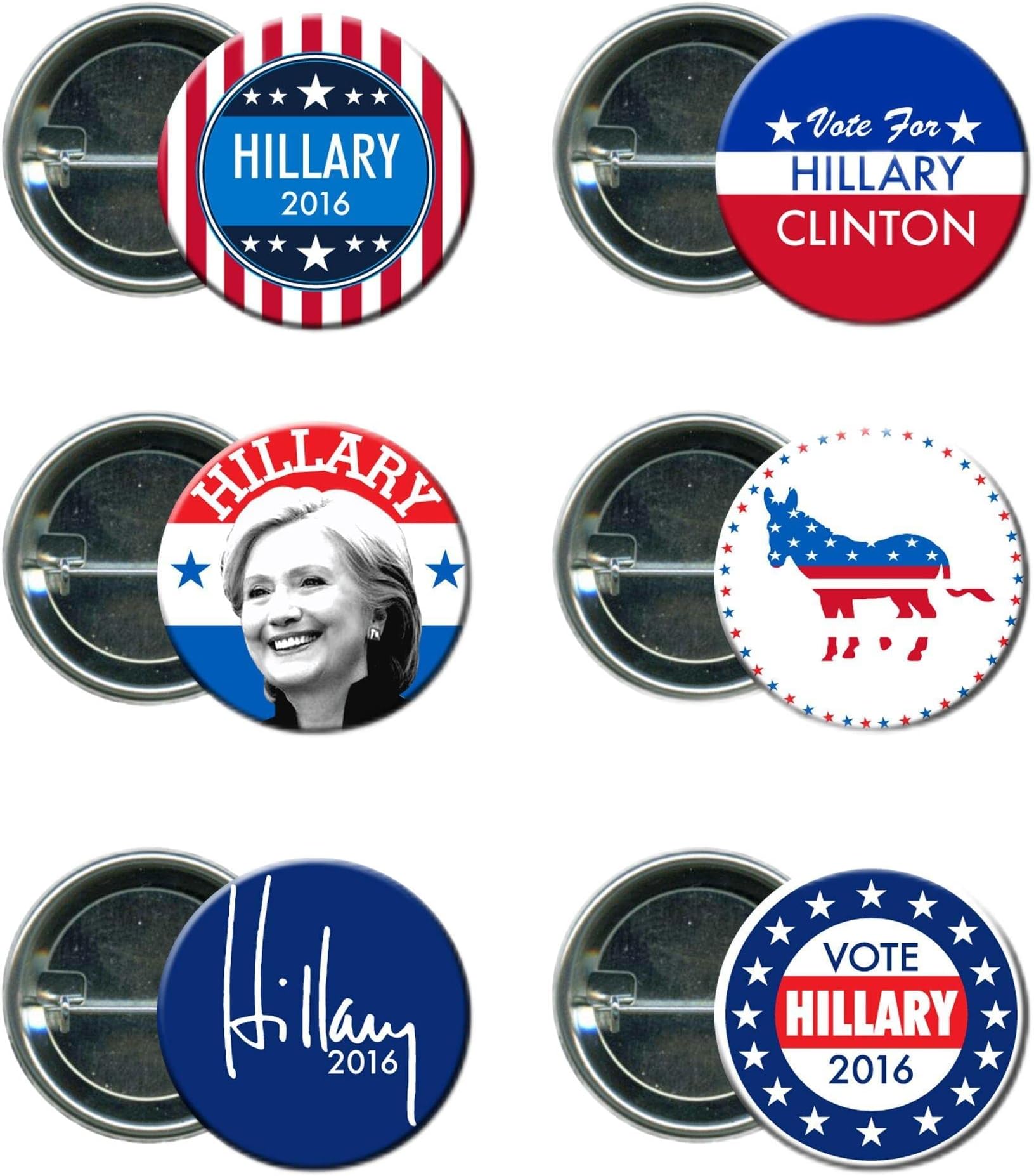 Hillary Clinton Round Button / Pin Mini Combo Campaign Set 2
