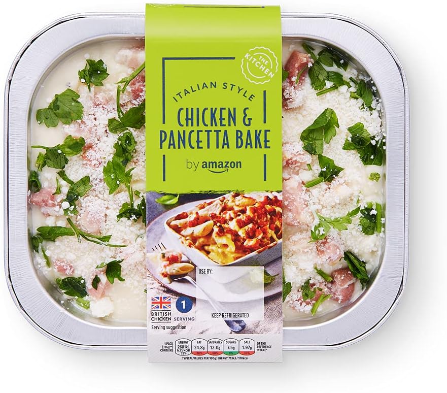 by Amazon Chicken & Pancetta Bake for 1, 400g Amazon.co.uk Grocery