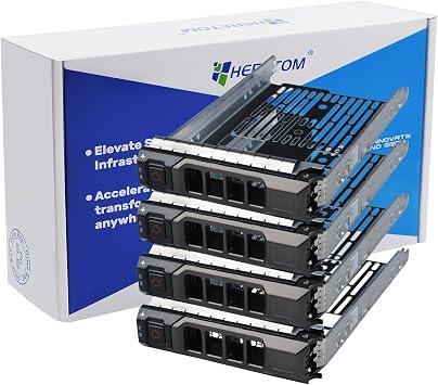 Pack-4, Hard Drive Tray Caddy for Dell Poweredge 11/12/13 Generation Models