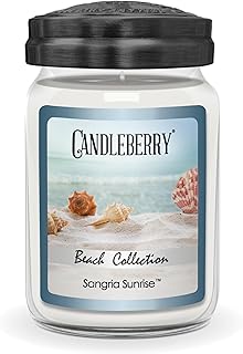 Candleberry Candles | Sangria Sunrise Candle | Large Jar, 26oz | Highly Scented, Long Lasting & Made in The USA