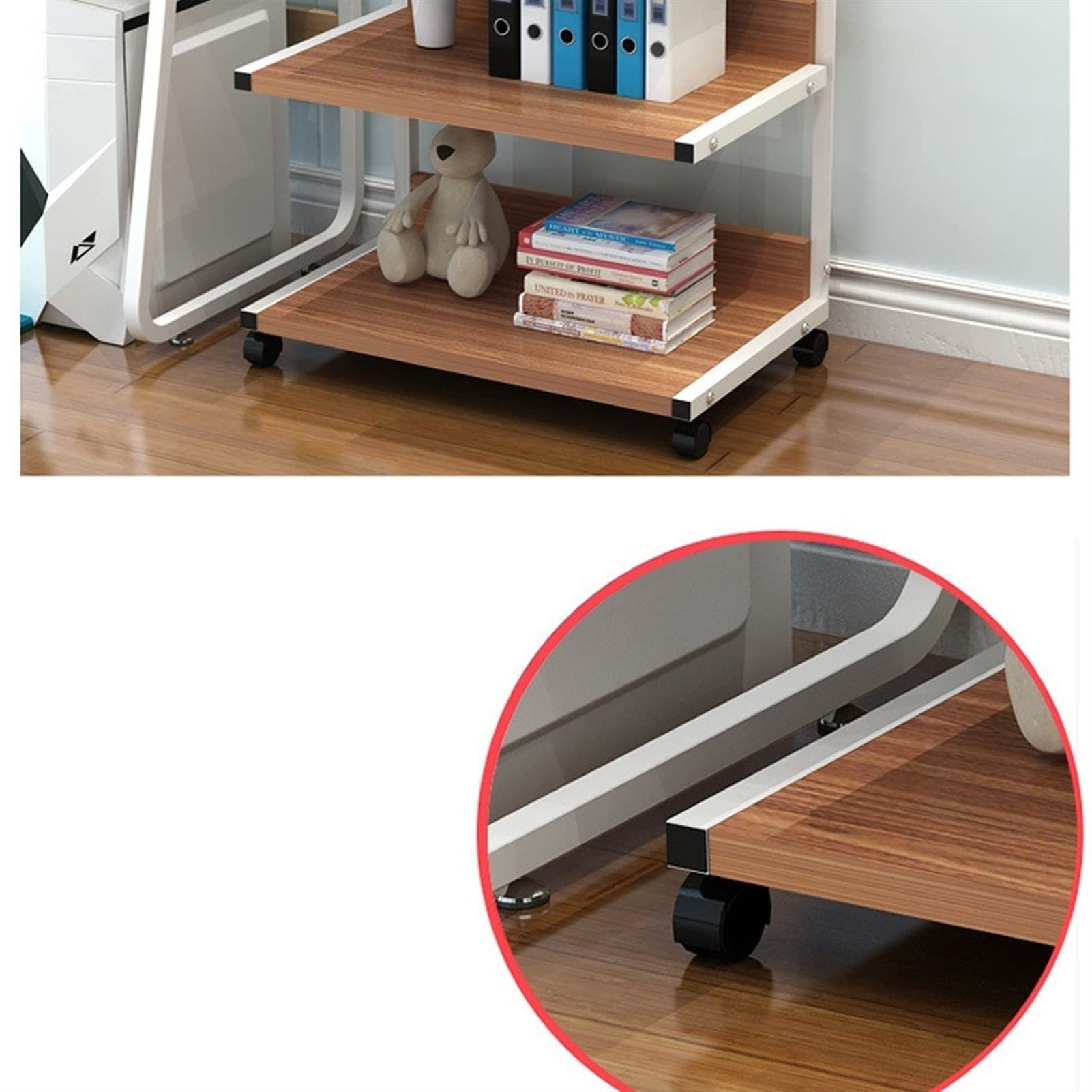 Supporto per Stampante Stampante Stampante Stampante a 3 strati Stampante for impieghi resistenti for la stampa Home Mobile File Organizer con ruote Organizzatore di Archiviazione Desktop