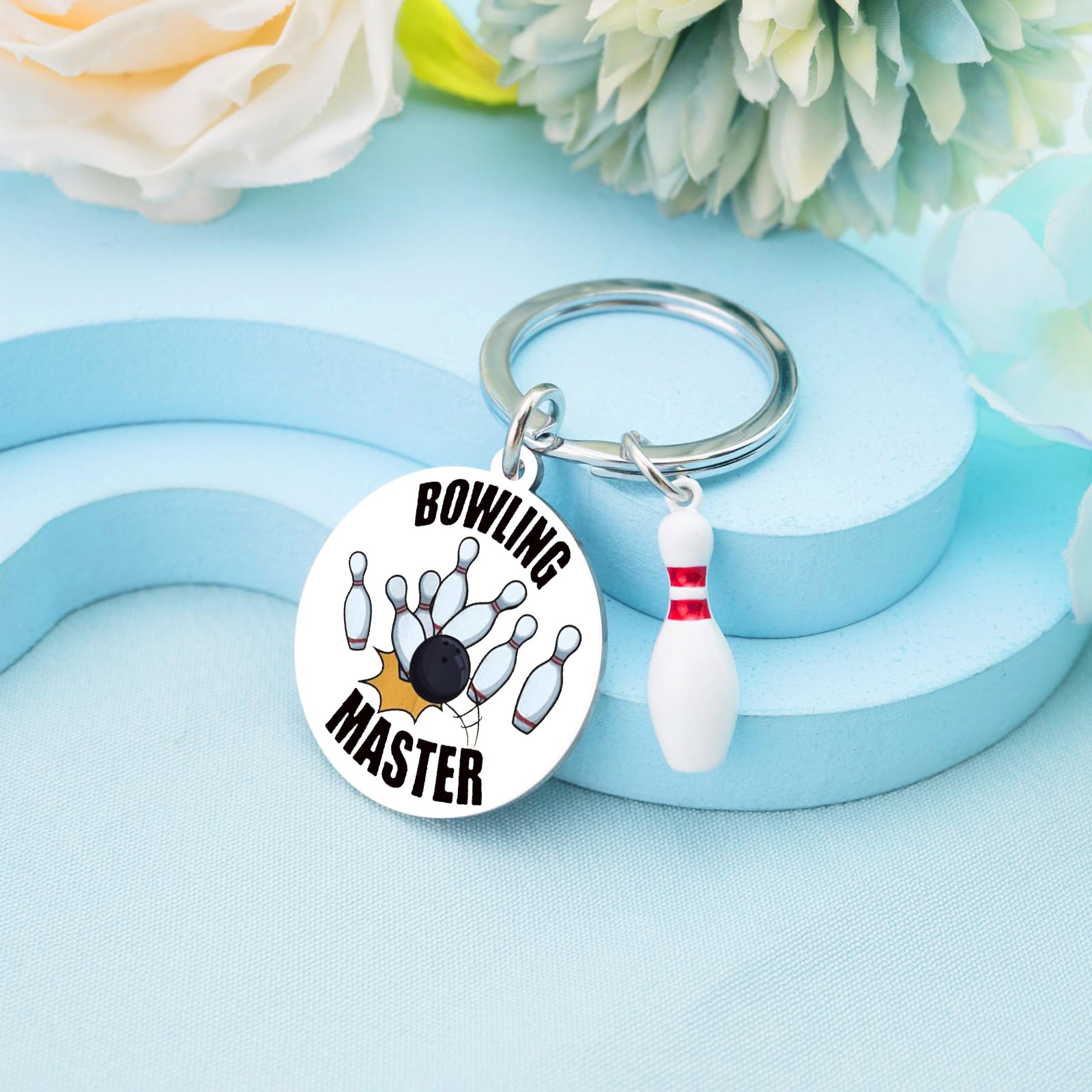 Bowling Gifts Cool Accessories for Men Bowling Lovers Keychain Party Favors for Bowlers Inspirational Gifts for Bowling Players