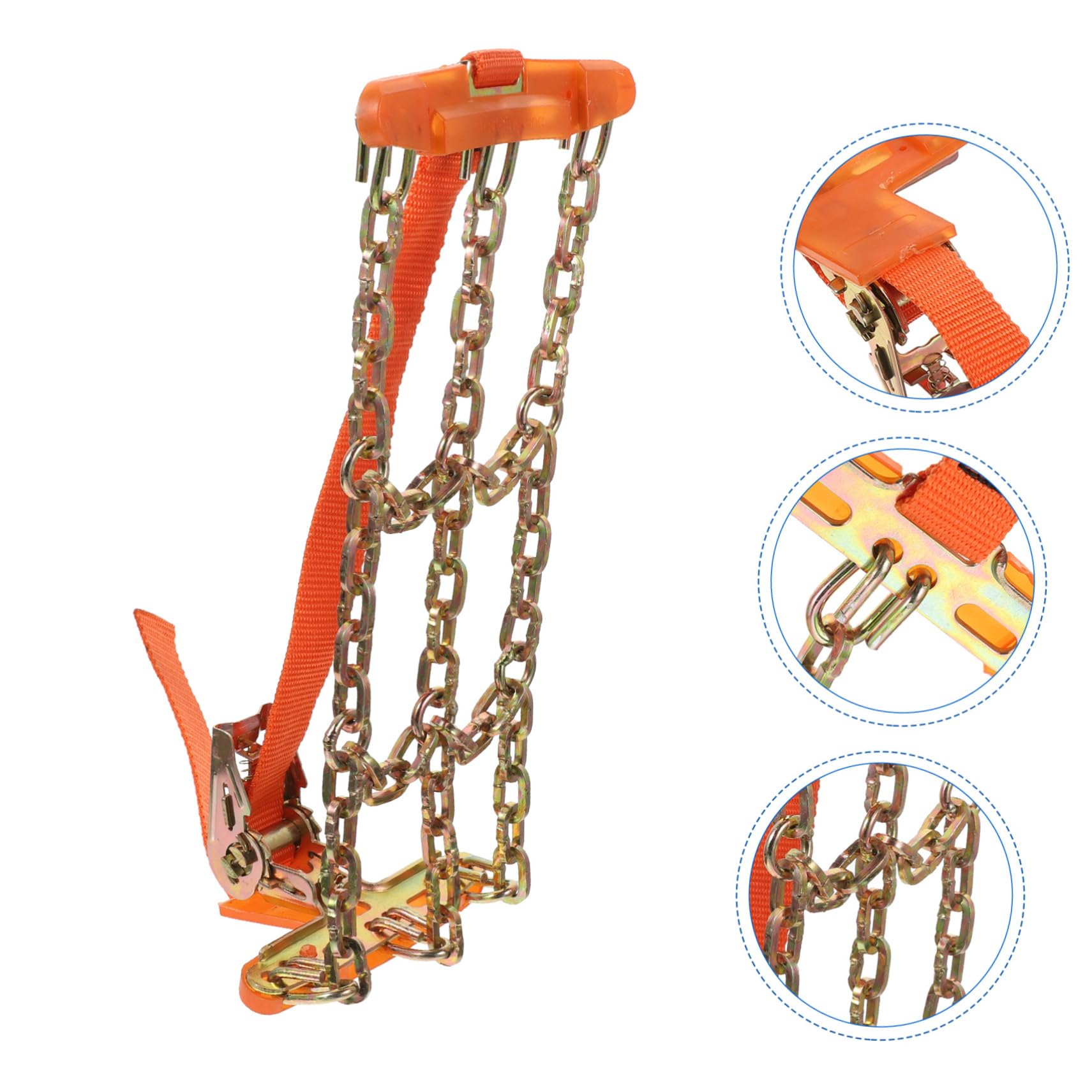 PRETYZOOM 4 Piezas Cadenas Antideslizantes para Neumáticos de Vehículos Cadena de Escape para Usar y Almacenar Alta Resistencia y Agarre para Emergencias