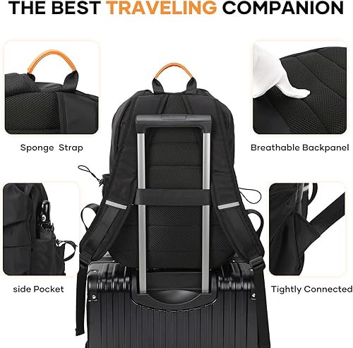 Miniatura 3 de Mochila ligera para la escuela, casual, mochila para portátil, para hombres y mujeres, mochila de viaje, para escuela, bolsa de libros para niñas,