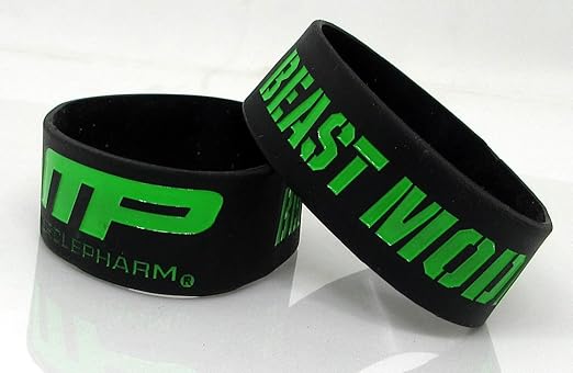 Motoway Pack of 2 Musclepharm_Black Wrist Band for TVS Scooty Streak