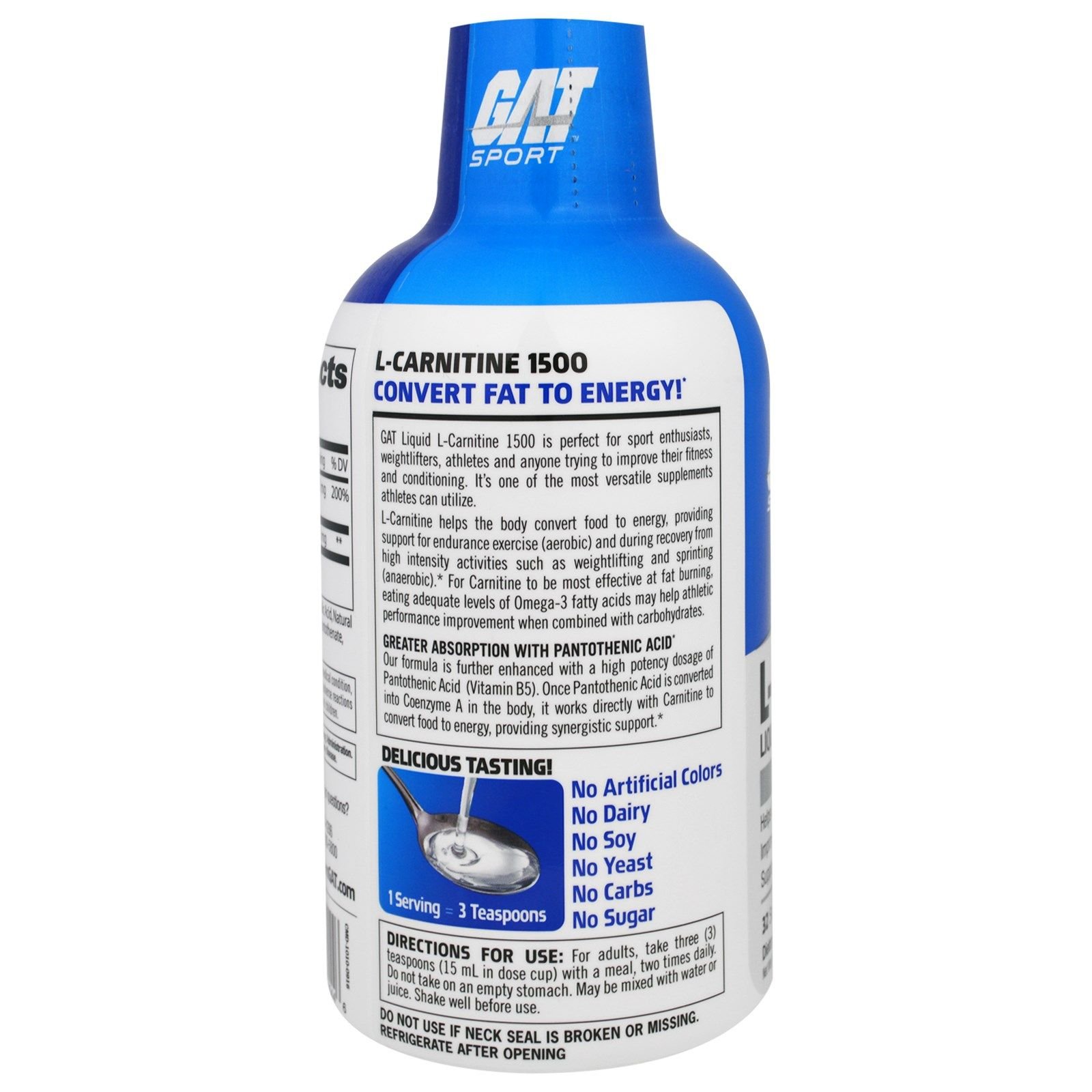 Gat Sport Essentials Liquid L Carnitine Drink 473 Ml Green