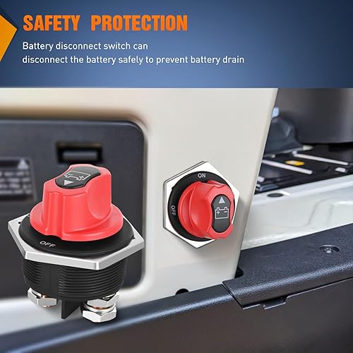 Vista 37 de Nilight - Interruptor de batería 90015A 12-48V resistente al agua, interruptor maestro de corte de energía de batería, aislador de desconexión