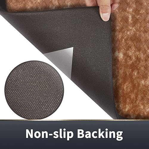 Miniatura 6 de J&V TEXTILES Tapete de pie antifatiga de ajedrez, ideal para cocina, oficina, lavandería, impermeable, fácil de limpiar, antideslizante, sin