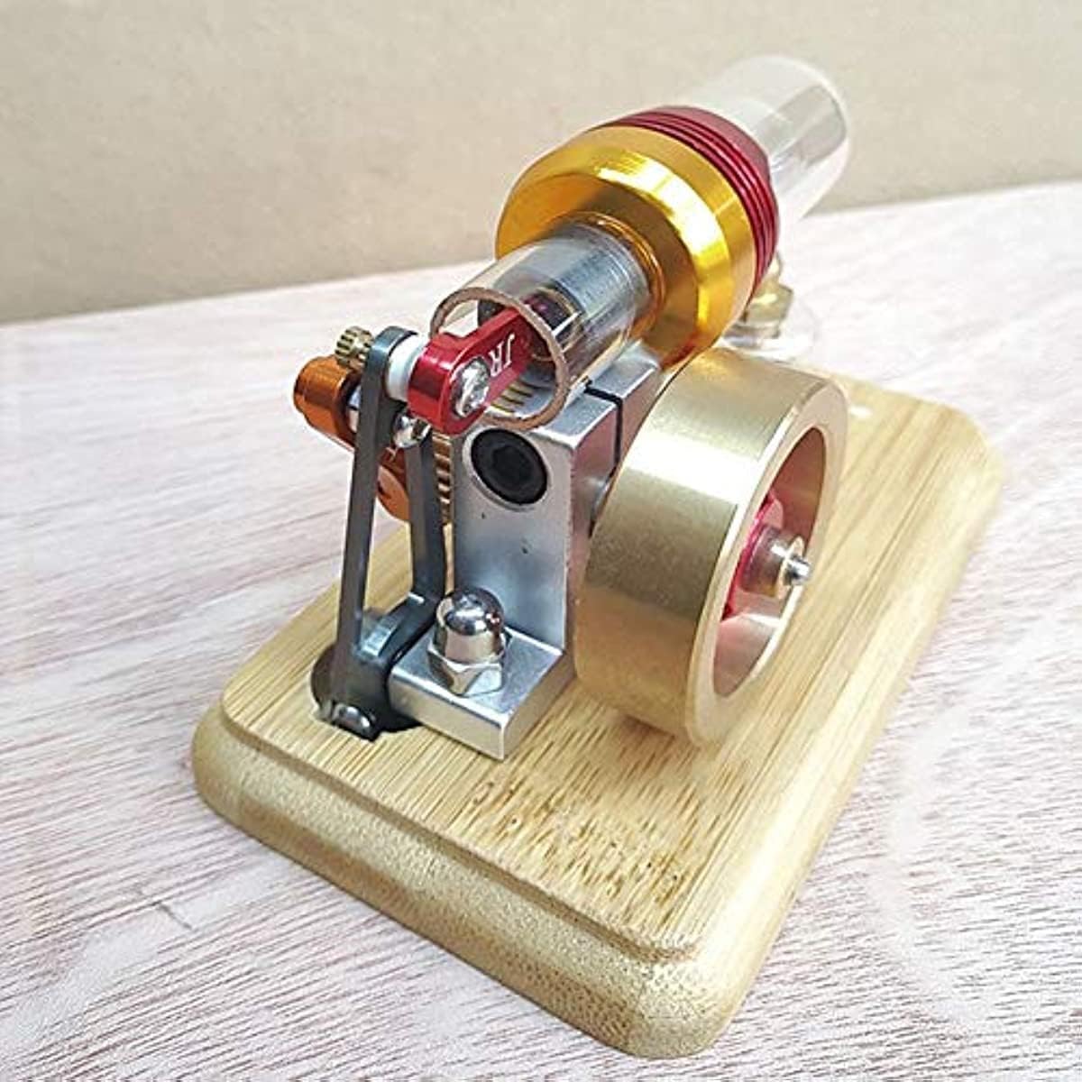 Stirling Modello di Motore a Vapore Scienza Fisica Insegnamento Stirling Decorazione Regalo di Compleanno, Esperimento Fisico
