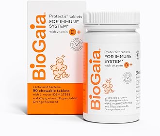 Protectis Probiotic Chewable Vitamin D3 Tablets, Orange Flavoured, 90 Pieces, for The Whole Family