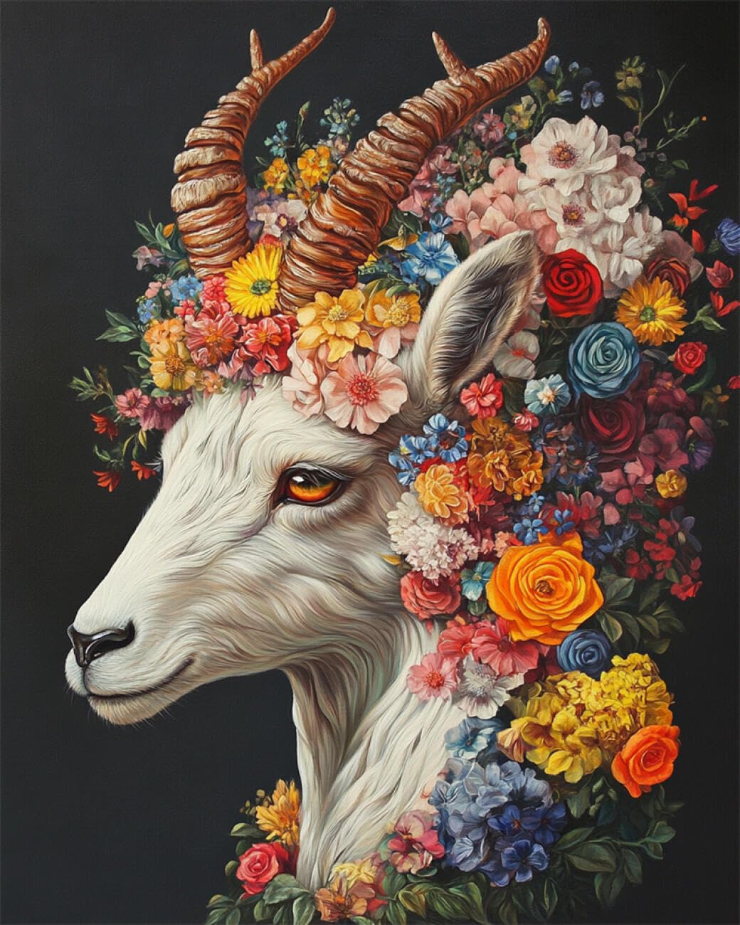 RKFLGEW DIY Embroidery Set Fantasy Sheep 40x50cm