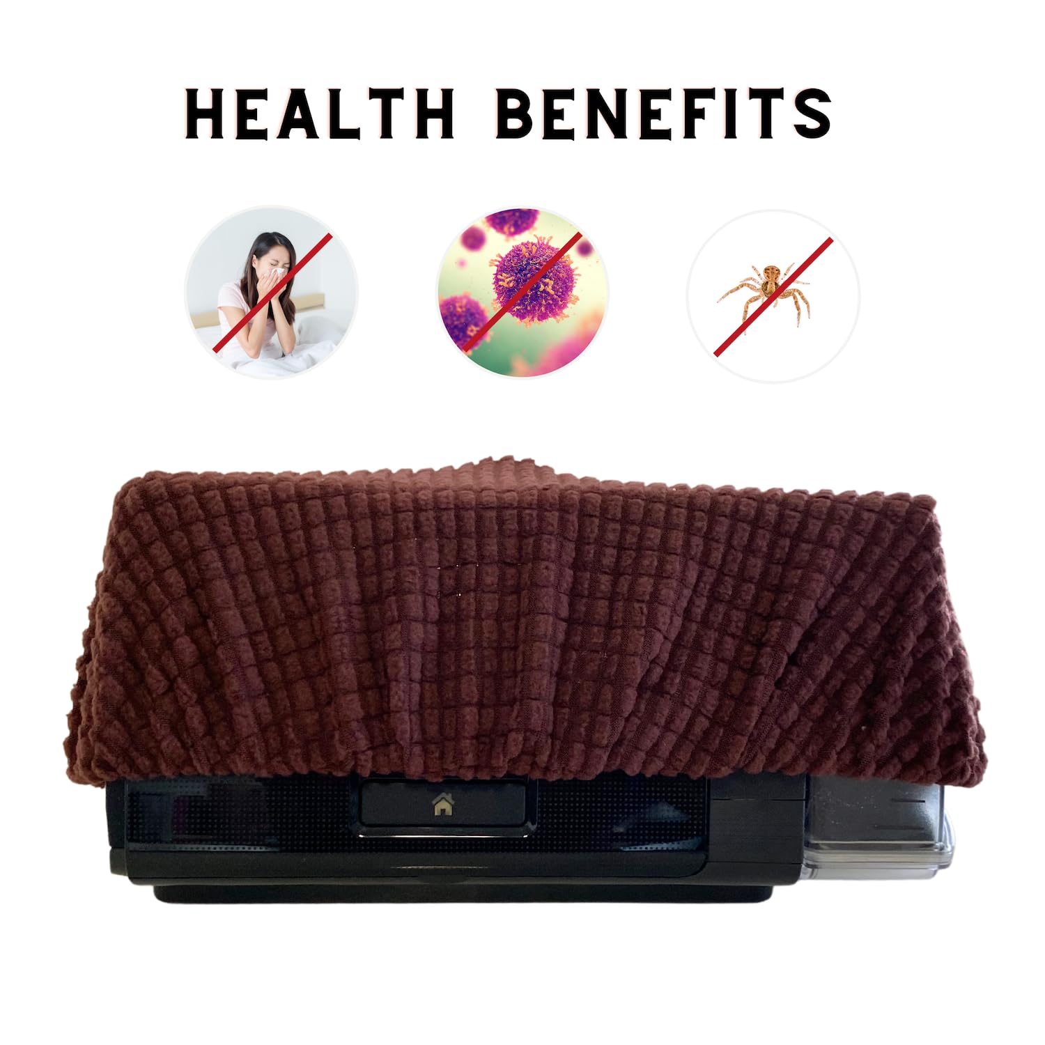 Live Easy - CPAP Dust Cover - CPAP Hose Cover - Protect Your CPAP Machines For Sleep Apnea - CPAP Cleaning Supplies - CPAP Accessories - Cleaner Machine & Better Sleep