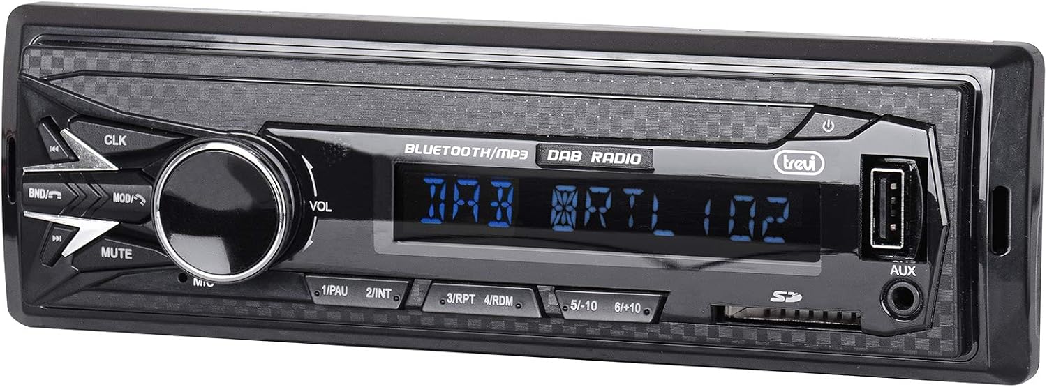 Trevi SCD 5751 DAB Wireless Car Radio with DAB, DAB+ and FM Radio Function 160W, Wireless Connection, USB, SD, AUX-IN - Image 3