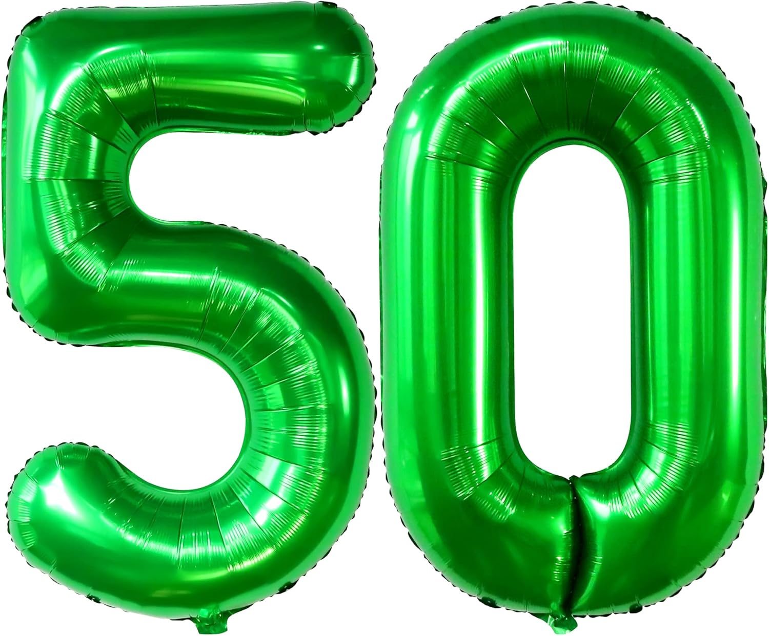 KatchOn Dark Green 50 Balloon Number - 40 Inch | Green Number 50 Balloons for 50th Birthday Decorations