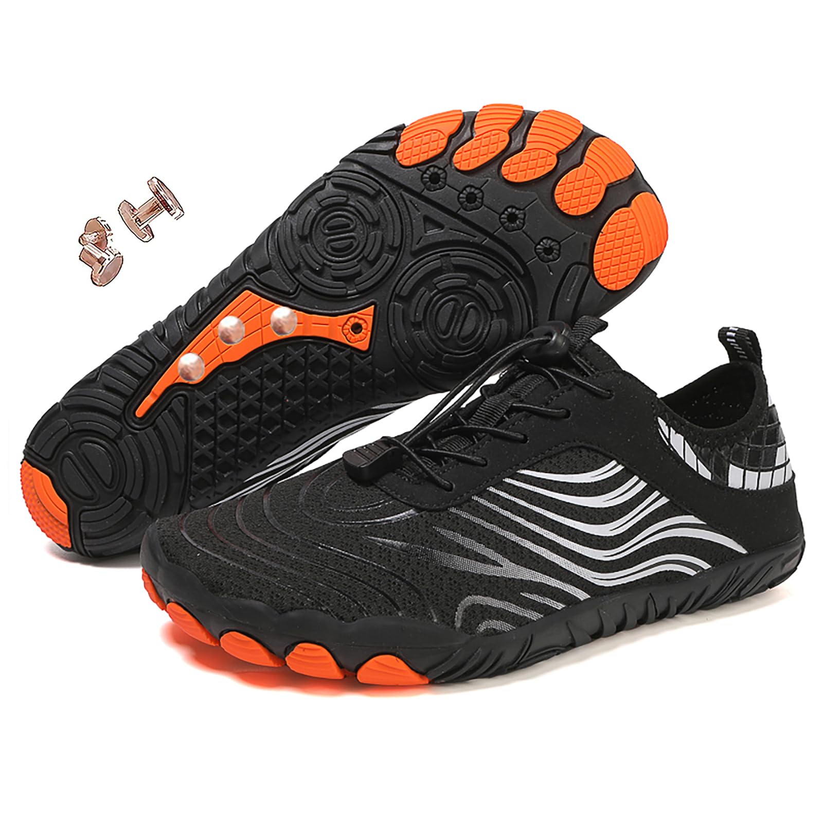 Zureto Grounding Shoes with Copper, Grounded Barefoot Footwear Hike Shoes for Womens Mens Soft Comfortable