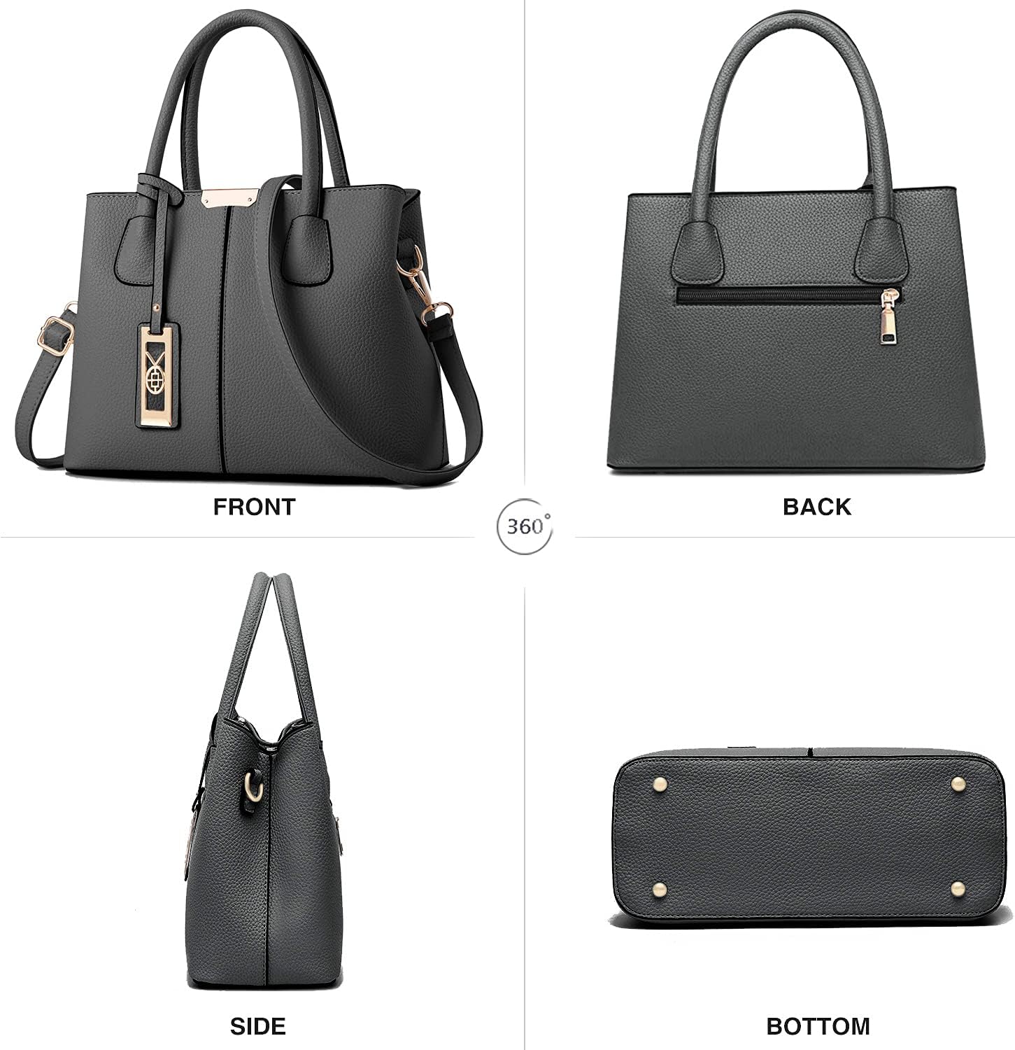 CHICAROUSAL Purses and Handbags for Women Leather Crossbody Bags Women's Tote Shoulder Bag