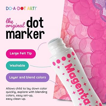 Do A Dot Art! Ultra Bright Washable Paint Dot Markers | The Original Dot Marker for Kids & Toddlers, Arts & Crafts Coloring Supplies